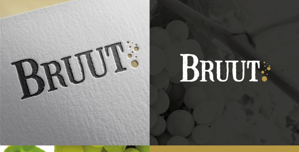 een mockup van het logo van bruut