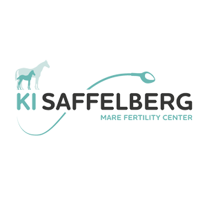 het logo van KI saffelberg, een vruchtbaarheidscenter voor merries